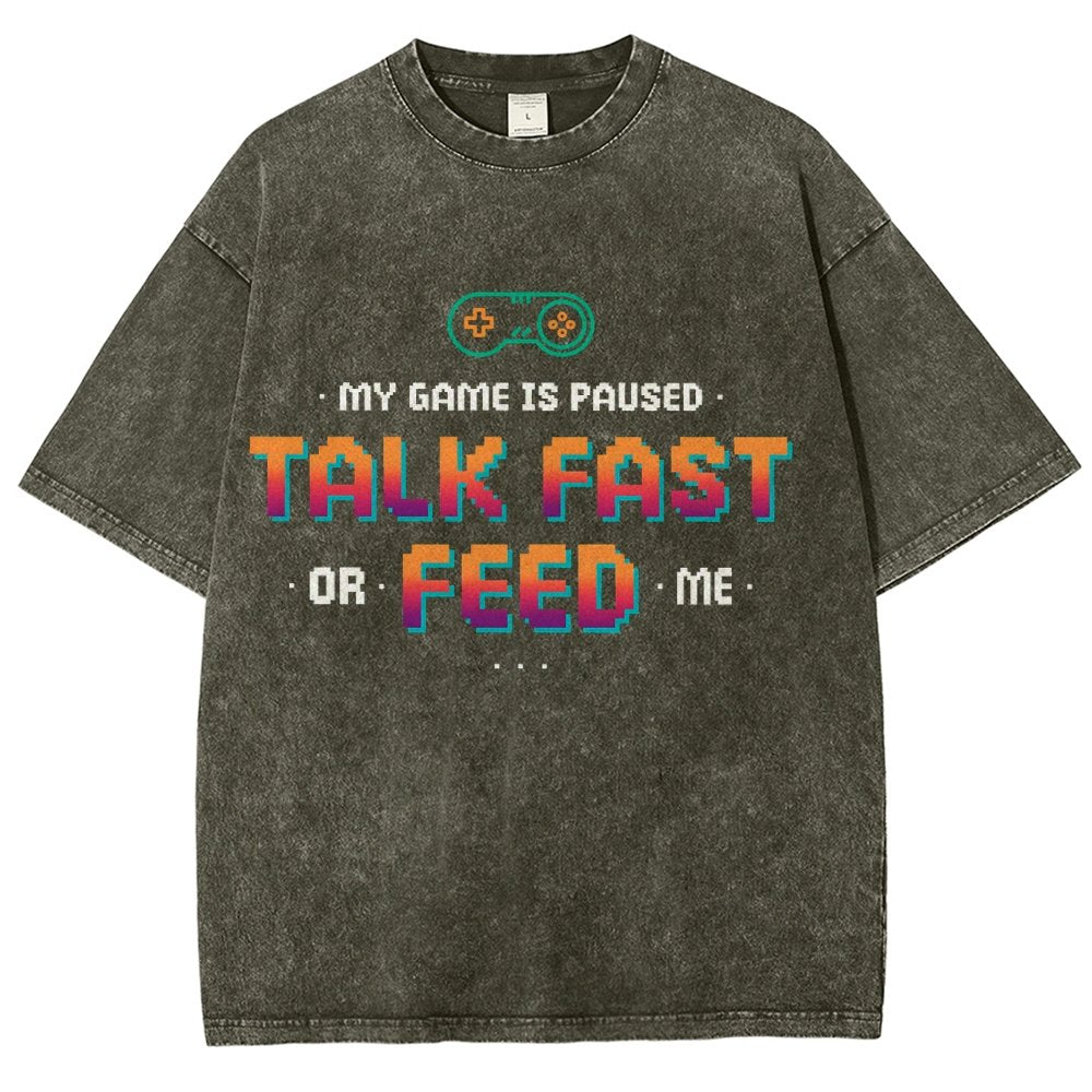Feed the Gamer Vintage Distressed T-shirt
