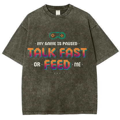 Feed the Gamer Vintage Distressed T-shirt