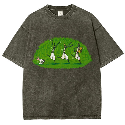 Run Away and Keep Going Vintage Distressed T-shirt
