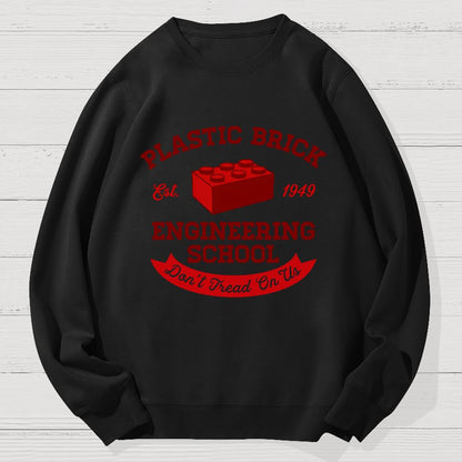 Plastic Building Bricks Engineering School Geek Cotton Sweatshirt