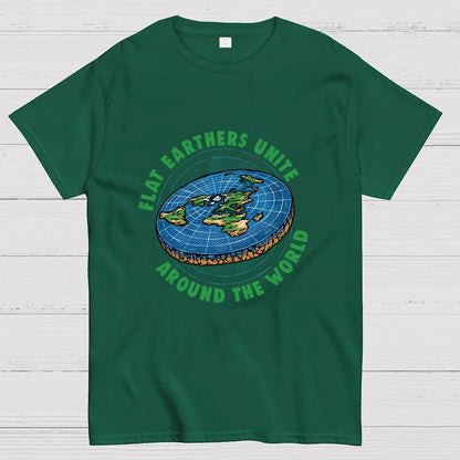 Flat Earthers Unite Geek T-Shirt
