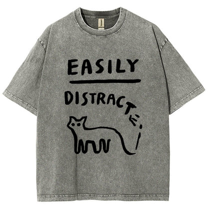 Easily Distrac Vintage Distressed T-shirt