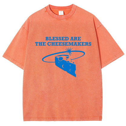Blessed Are The Cheesemakers Vintage Distressed T-shirt