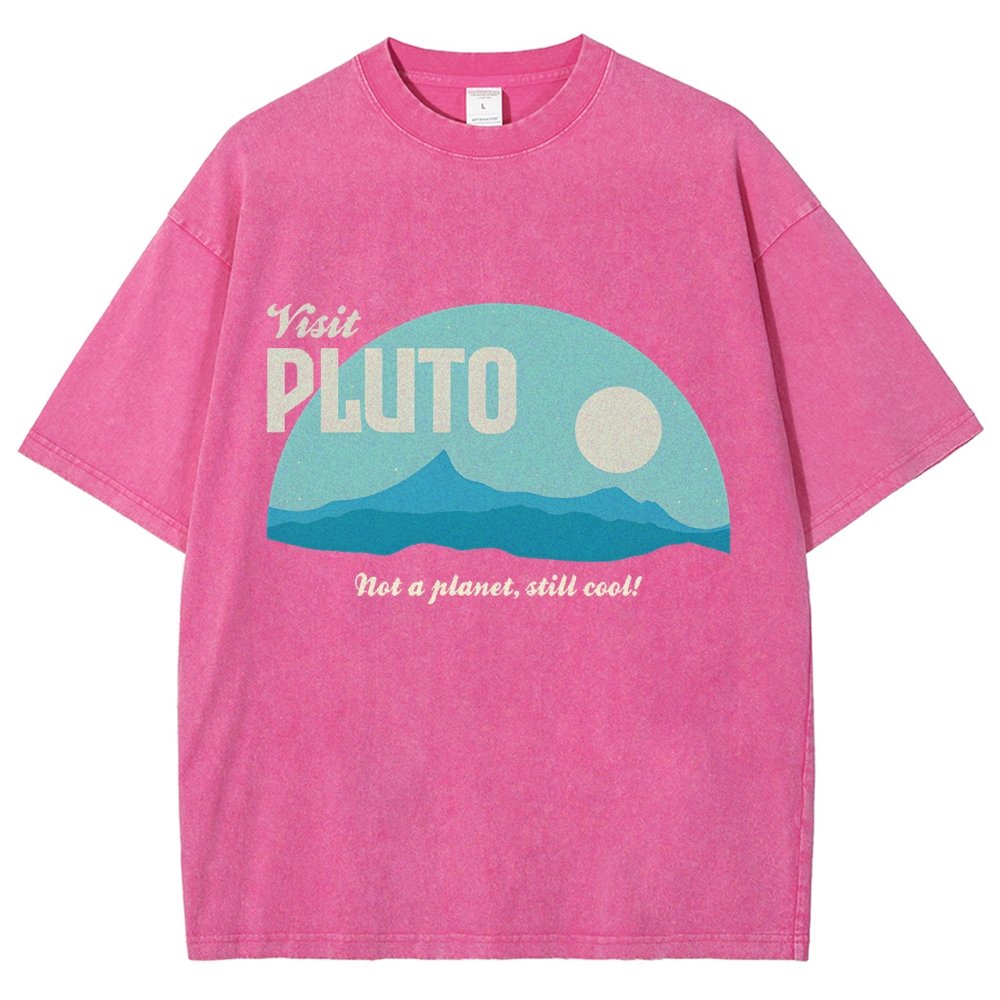 Visit Pluto Vintage Distressed T-shirt