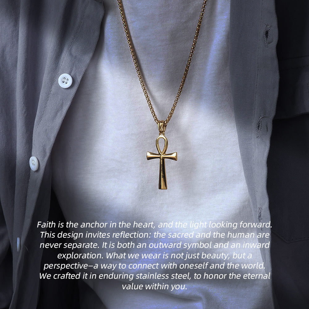 Stainless Steel Cross Necklace | Find Your Center. Embrace Your Faith.