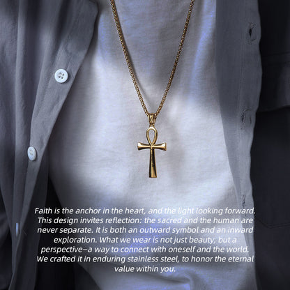 Stainless Steel Cross Necklace | Find Your Center. Embrace Your Faith.