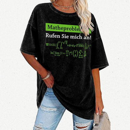 Funny Word Matheprobleme Vintage Distressed T-shirt