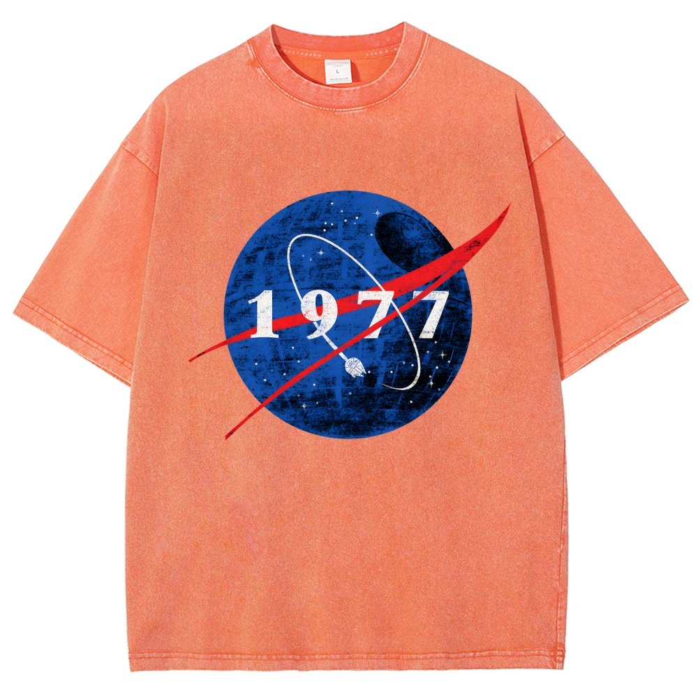 Space Force Origins 1977 Vintage Distressed T-shirt