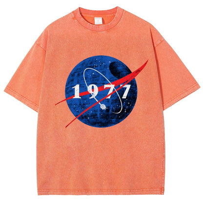 Space Force Origins 1977 Vintage Distressed T-shirt