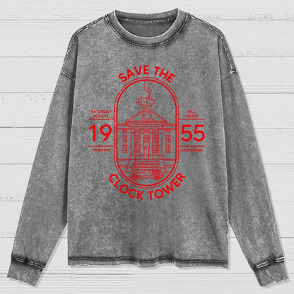 Save the Time Marker Washed Long Sleeve Tee