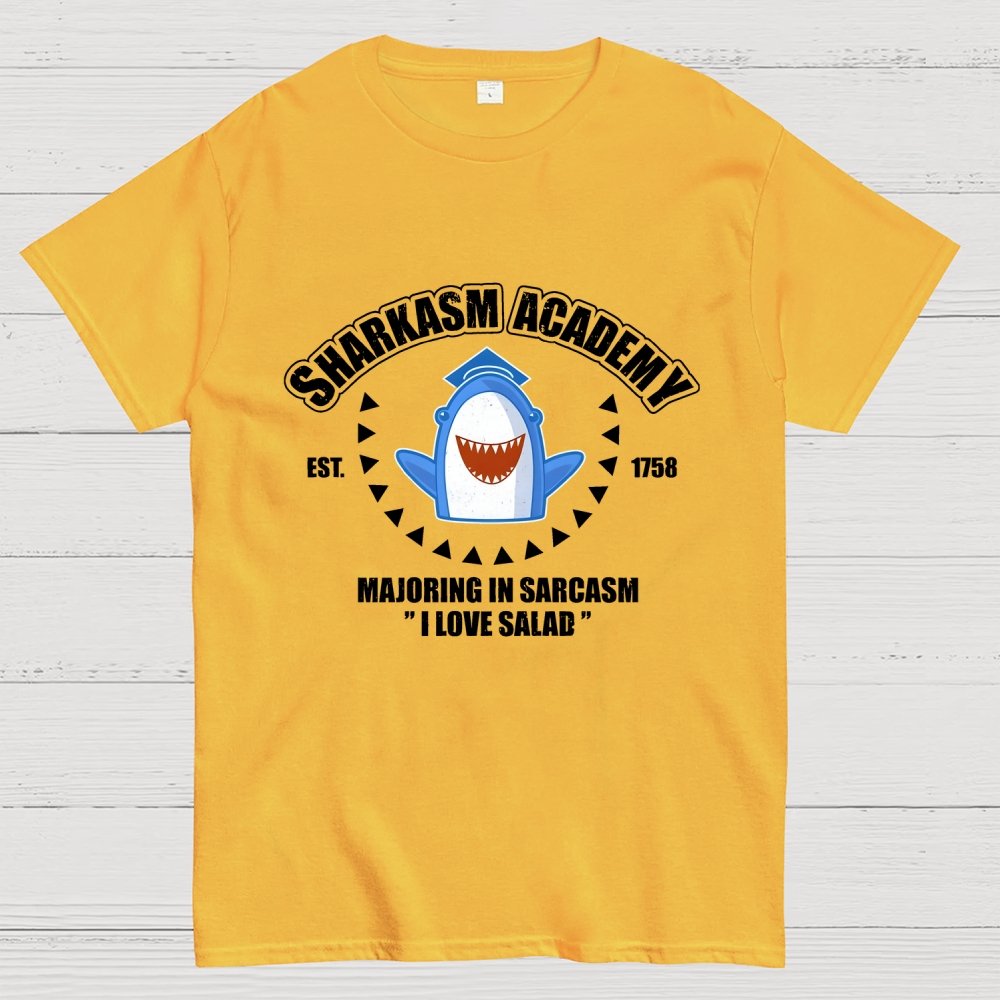 Sharkasm Academy Unisex Geek T-Shirt