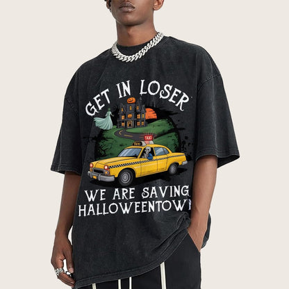 Get in Loser Halloween Vintage Distressed T-shirt