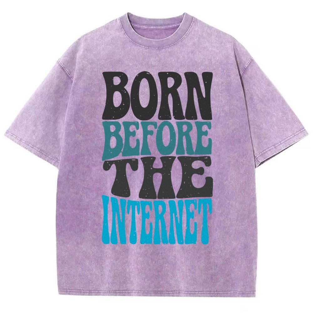 Born Before the Internet Vintage Distressed T-shirt