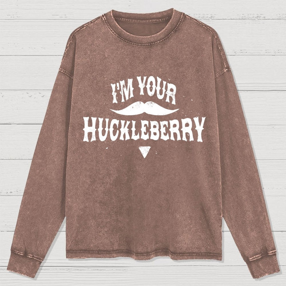 I'm Your Huckleberry Washed Long Sleeve Tee