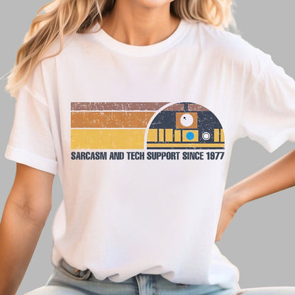 Providing Sarcasm and Tech Support Since 1977 Geek T-Shirt