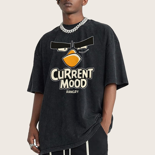 Current Mood Angry Funny Vintage Distressed T-shirt