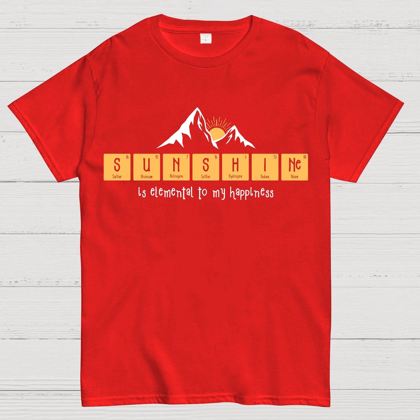 Sunshine Equals Happiness Geek T-Shirt