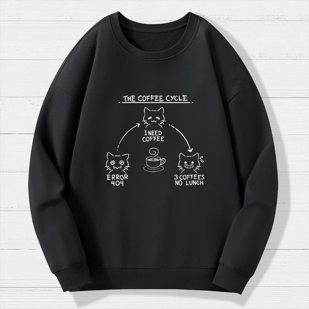 The Coffee Cycle Geek Cotton Sweatshirt