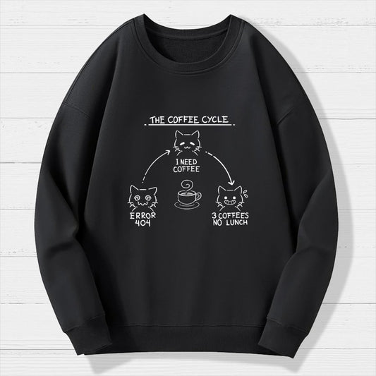 The Coffee Cycle Geek Cotton Sweatshirt