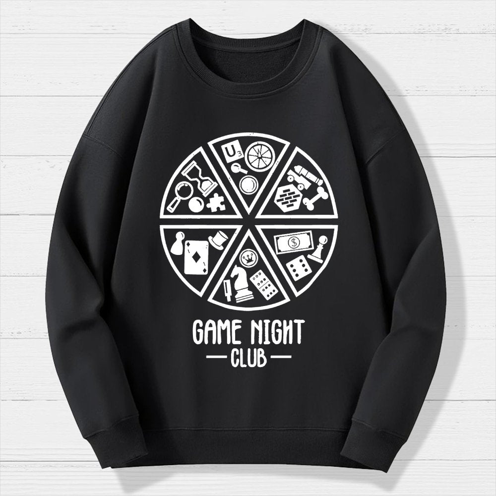 Game Night Club Geek Cotton Sweatshirt