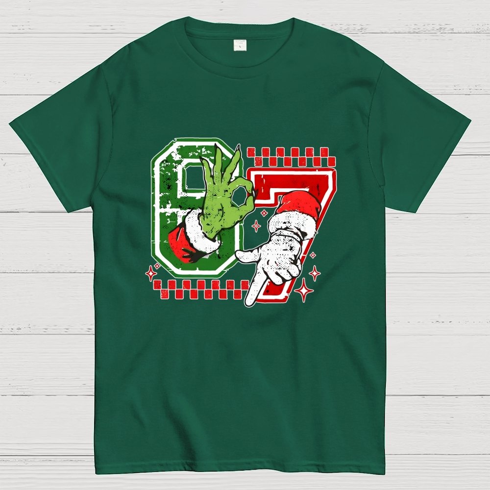 Six Seven 6 7 Christmas Geek T-Shirt