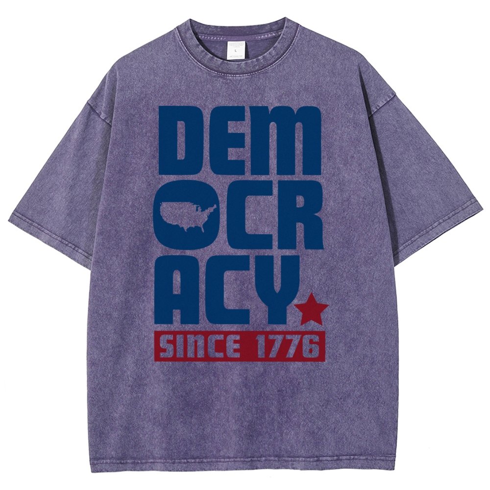 Democracy Since 1776 Vintage Distressed T-shirt