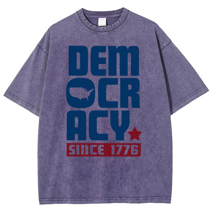 Democracy Since 1776 Vintage Distressed T-shirt