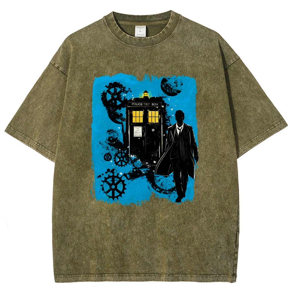 The Explorer And The Time Machine Vintage Distressed T-shirt