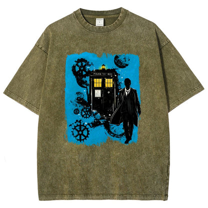 The Explorer And The Time Machine Vintage Distressed T-shirt