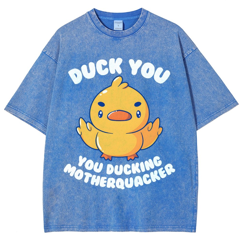 Ducking Motherquacker Vintage Distressed T-shirt