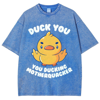 Ducking Motherquacker Vintage Distressed T-shirt