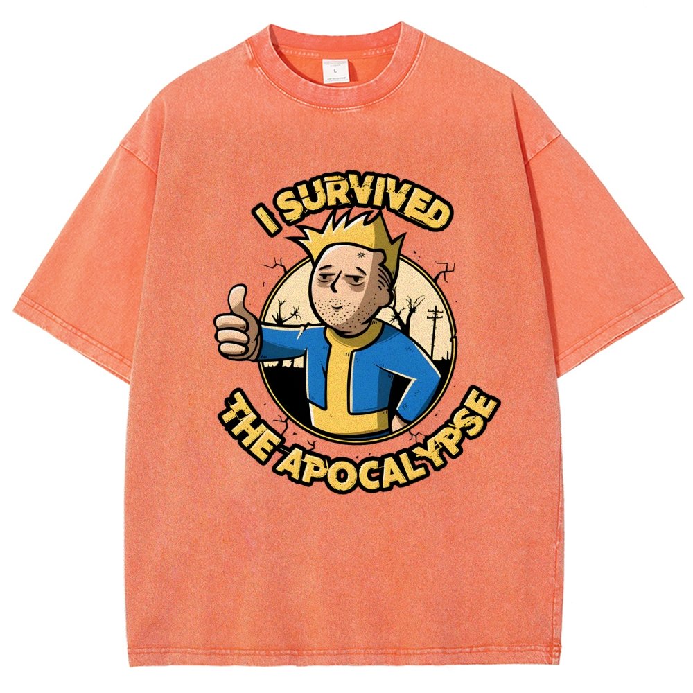 I Survived the Apocalypse Vintage Distressed T-shirt