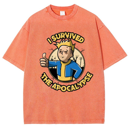 I Survived the Apocalypse Vintage Distressed T-shirt
