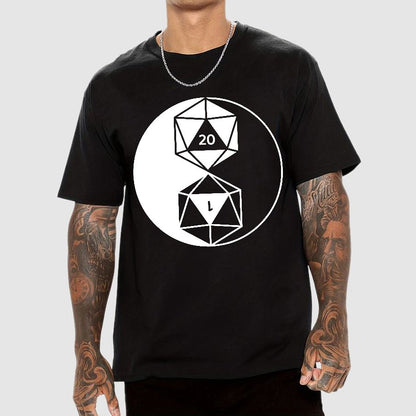 Dice Yin Yang Geek T-Shirt
