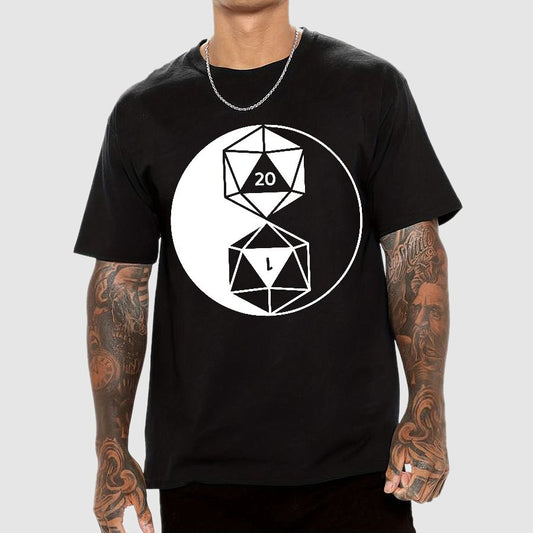 Dice Yin Yang Geek T-Shirt