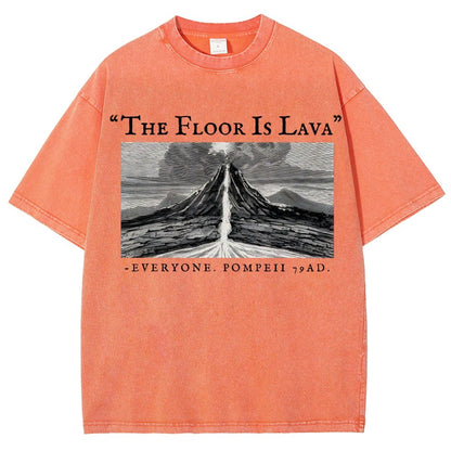 The Floor Is Lava Everyone Vintage Distressed T-shirt