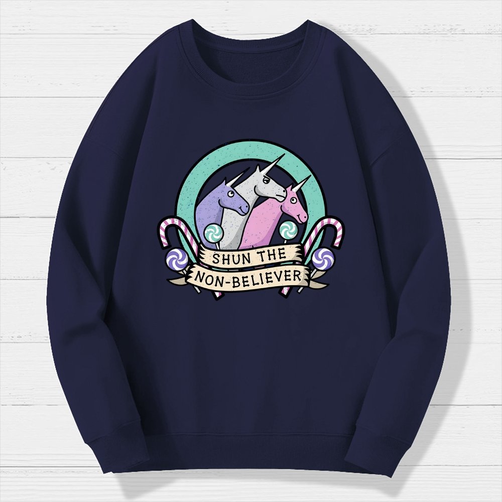Shun the Non-Believer Geek Cotton Sweatshirt