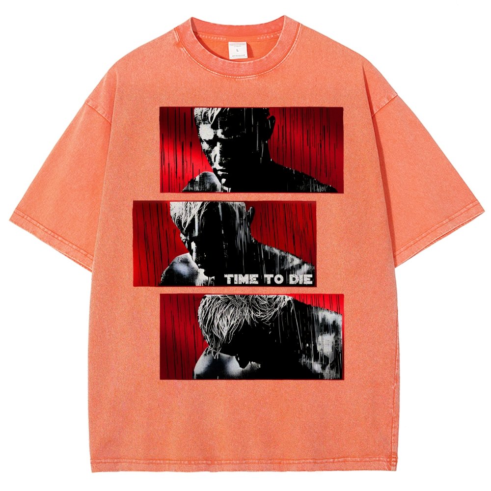 Time to die Vintage Distressed T-shirt