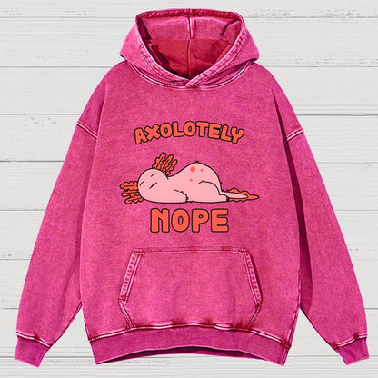 Axo Nope Vintage Distressed Hoodie