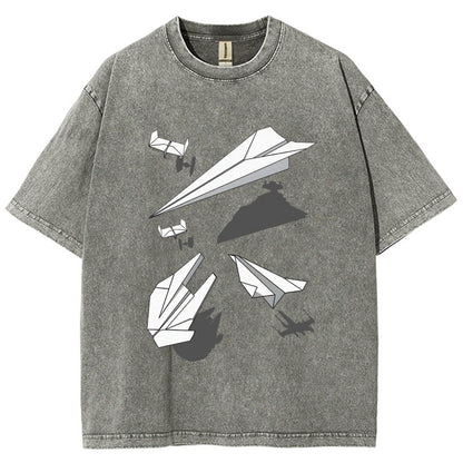 Paper Wars Vintage Distressed T-shirt 2601000782