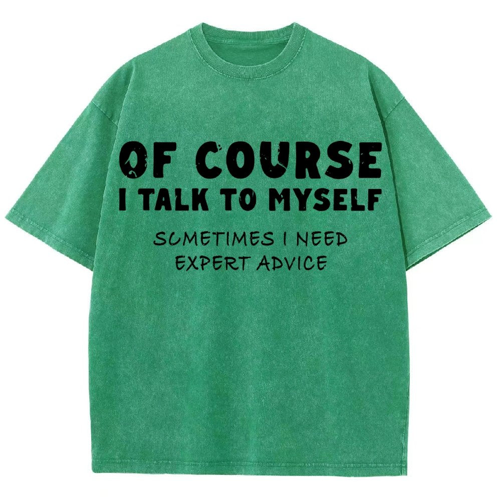 Talk To Myself Vintage Distressed T-shirt