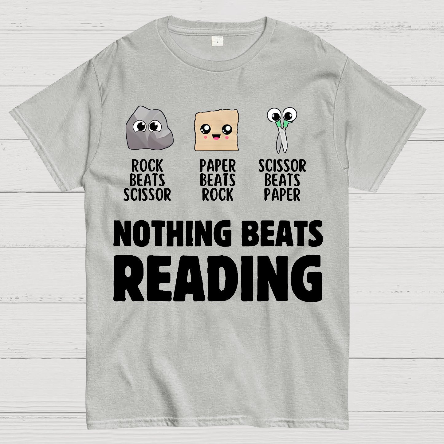 Nothing Beats Reading Librarian Book Bookworm Geek T-Shirt