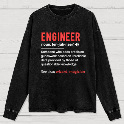 Engineer Definition Washed Long Sleeve Tee