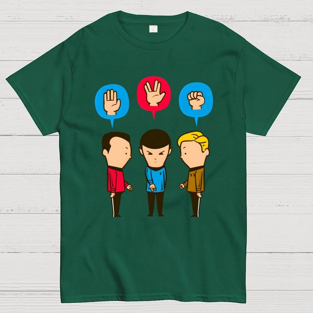 Paper – Scissors – Rock Unisex Geek T-Shirt