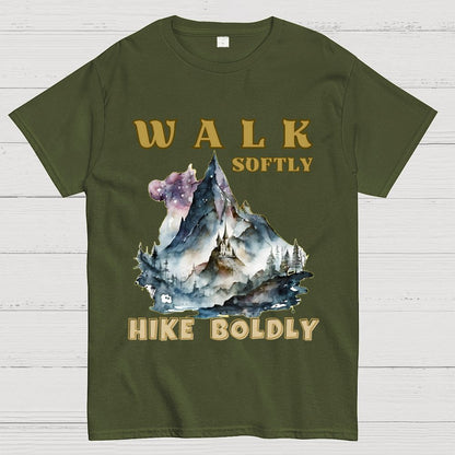 Walk Softly Hike Boldly. More You Hike Unisex Geek T-Shirt