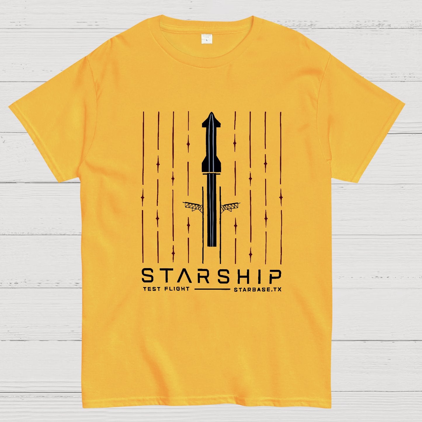 Starship Test Flight Nerdy T-Shirt