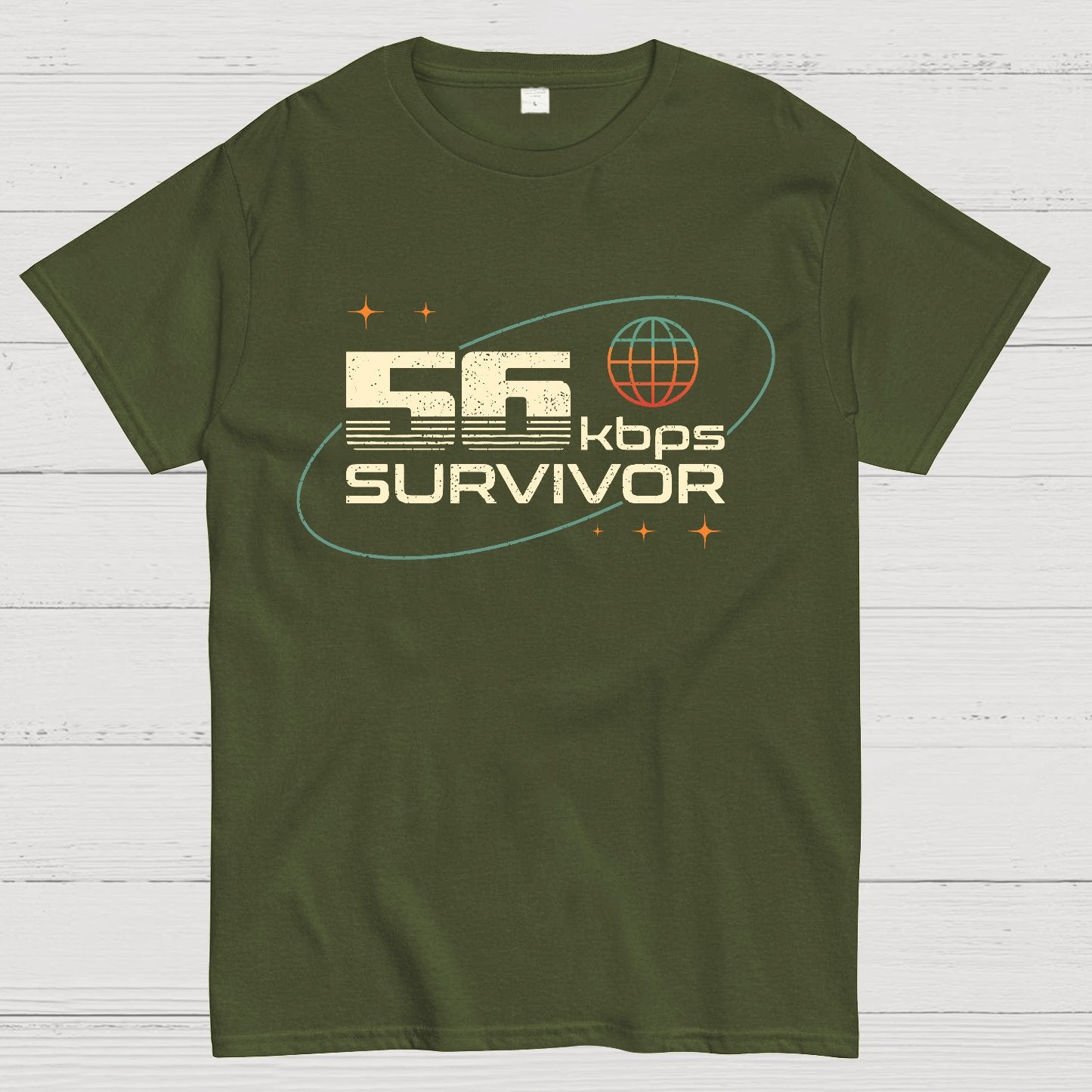 56 Kbps Survivo Buy Now Geek T-Shirt
