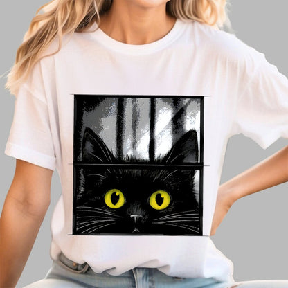 Creepy Cat Geek T-Shirt