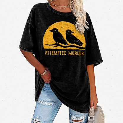 Attempted Murder Vintage Distressed T-shirt