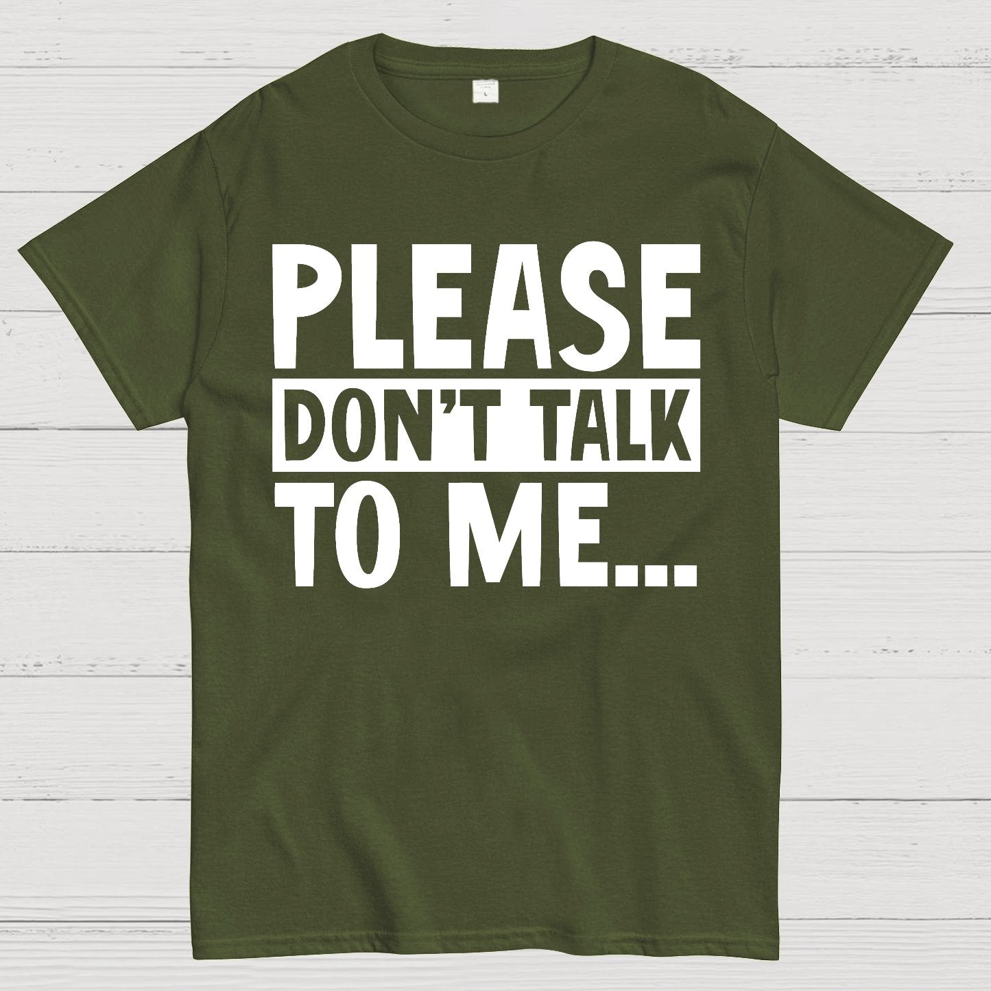 Please Don't Talk To Me Funny Geek T-Shirt